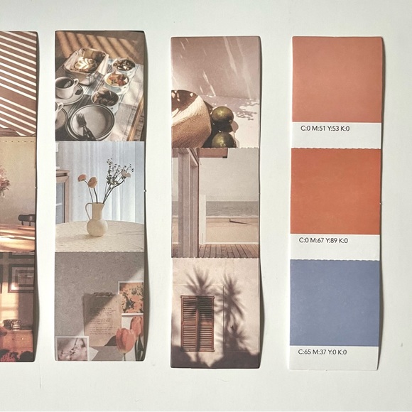 🏷️ aesthetic sunset clouds moon vintage foldable scrapbook card labels - Picture 12 of 13